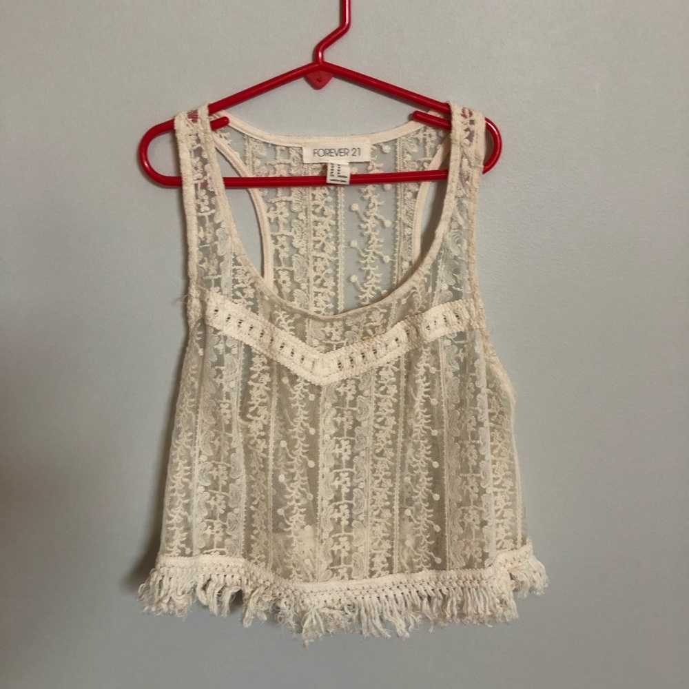 Lace crop top